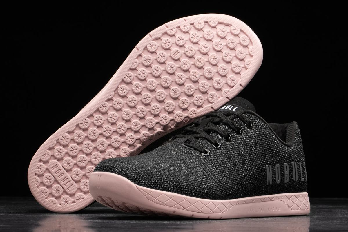 Nobull Superfabric Men's Trainers Black Rose | Australia (QG4503)
